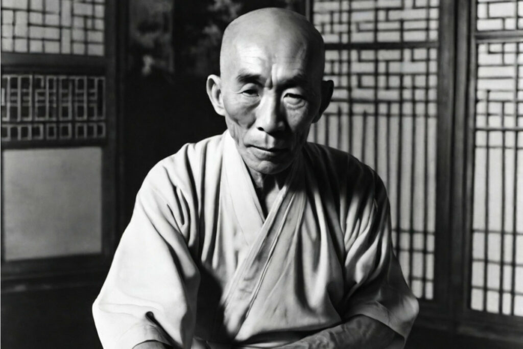 Il_Maestro_Cinese_Yip_Man_scrive_le_regole_di_condotta_su_una_pergamena
